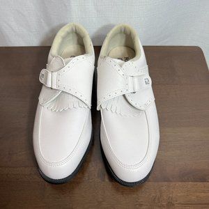 FJ FootJoy GreenJoys WHITE Women's Golf Shoes Monk Strap  71/2 M - Model # 48352